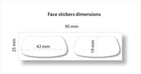 ADESIVI STICKER PERSONALIZZATI PER VISO E CORPO